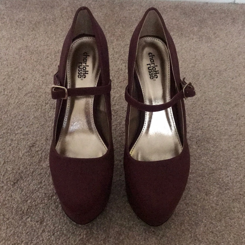 Burgundy/Purple Pumps